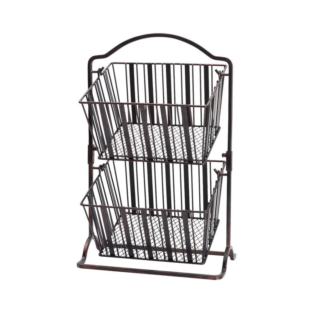 2 Tier Stripe Hanging Storage Basket 3 2 Tier Stripe Hanging Storage Basket