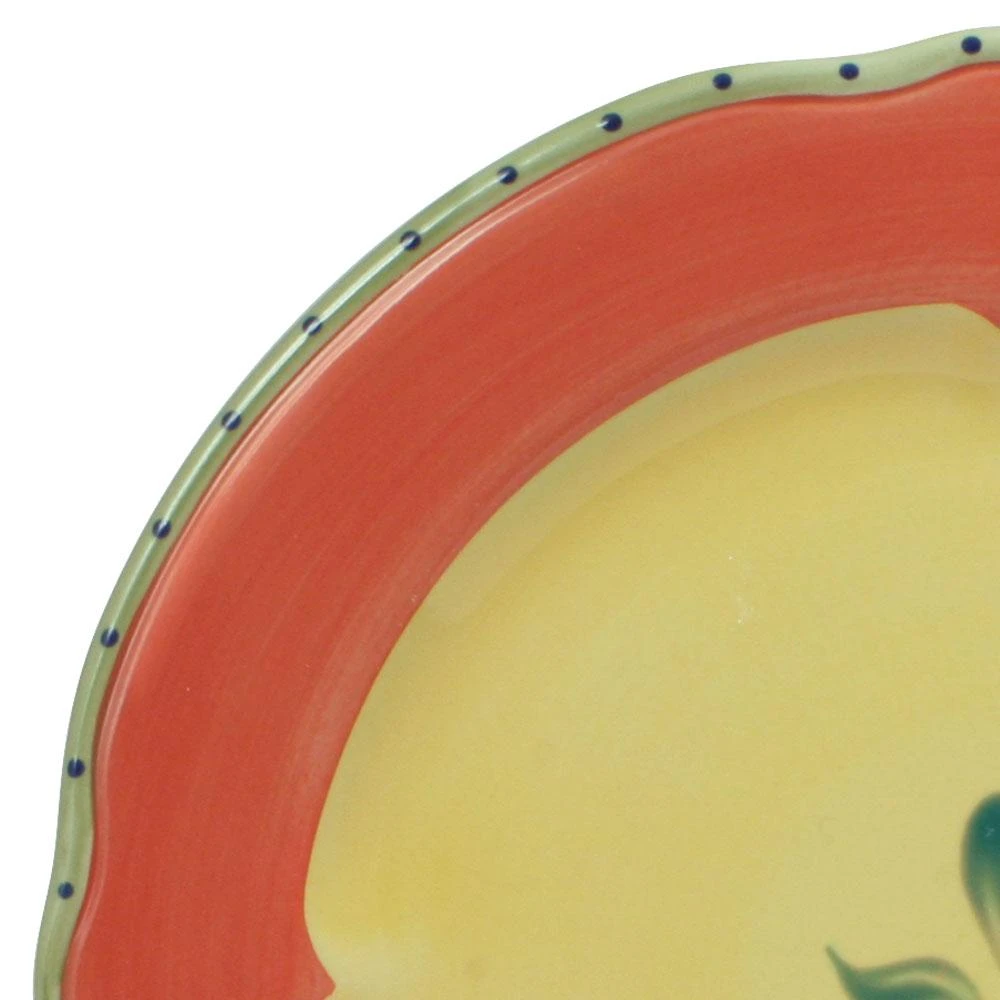 Pistoulet® Dinner Plate With Red Band 4 Pistoulet® Dinner Plate With Red Band - Image 2
