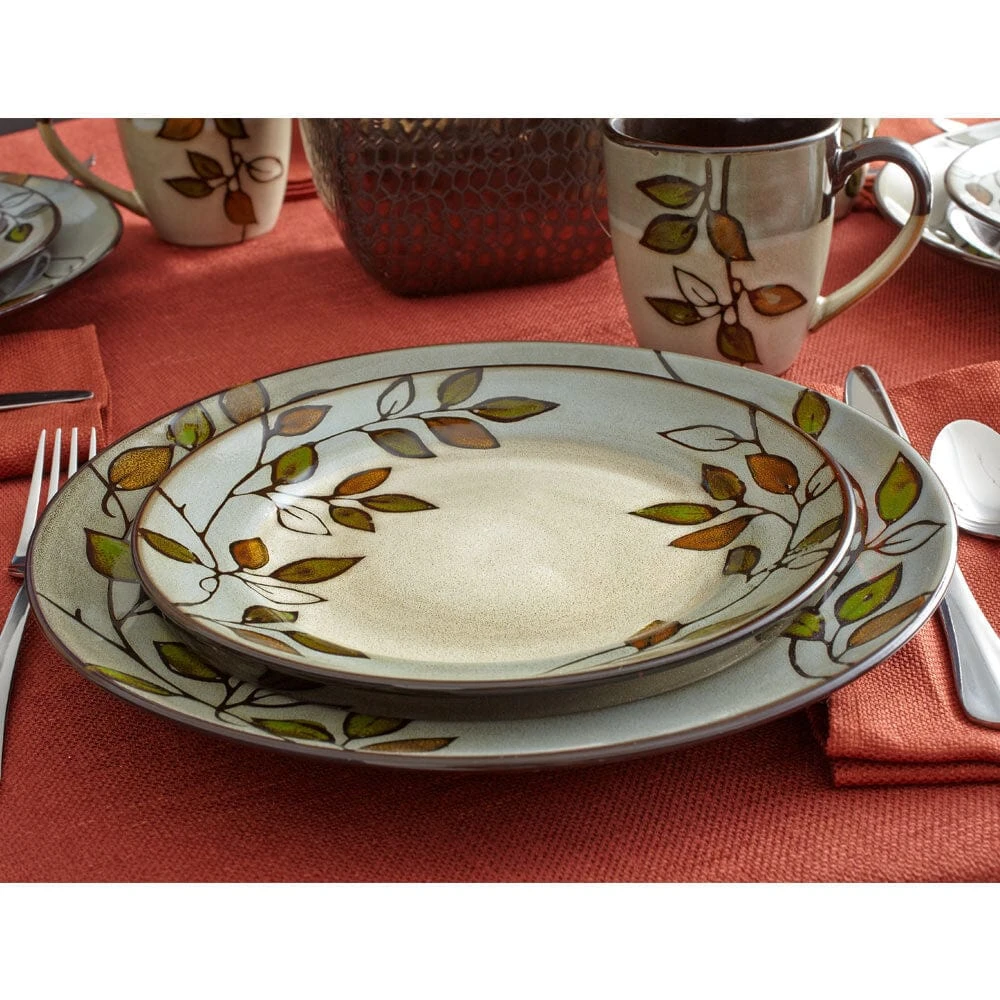 Rustic Leaves Service For 8 With Serveware 7 Rustic Leaves Service For 8 With Serveware - Image 5
