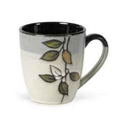 Rustic Leaves Set Of 4 Mugs -Kitchen Supplies Shop 5106155