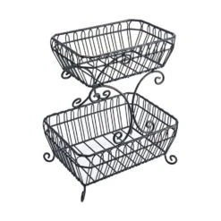 Countryside 2 Tier Fruit Storage Basket 7 Countryside 2 Tier Fruit Storage Basket -Kitchen Supplies Shop 5193304 1