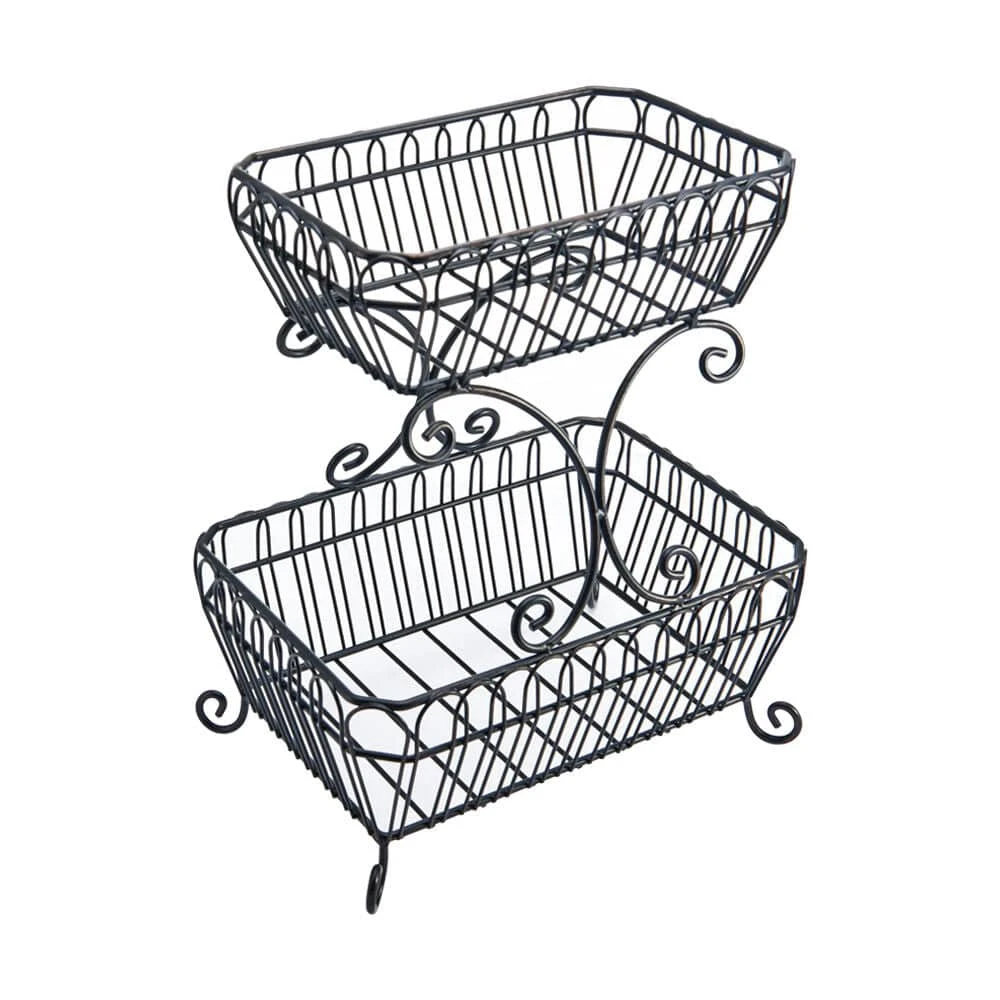 Countryside 2 Tier Fruit Storage Basket 5 Countryside 2 Tier Fruit Storage Basket - Image 3