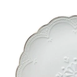 French Lace Set Of 4 White Salad Plates 8 French Lace Set Of 4 White Salad Plates -Kitchen Supplies Shop 5211113 1 1