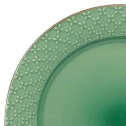 French Lace Set Of 4 Green Dinner Plates -Kitchen Supplies Shop 5211162 1 1