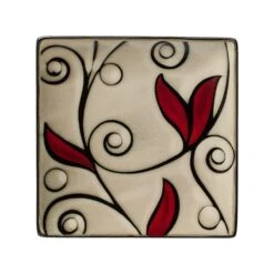 Belmont Set Of 4 Square Red Vine Salad Plates 9 Belmont Set Of 4 Square Red Vine Salad Plates -Kitchen Supplies Shop 5231304