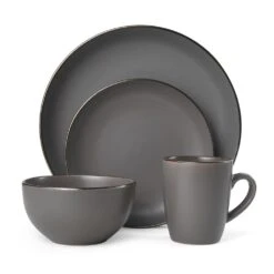 Hadlee Grey 16 Piece Dinnerware Set, Service For 4 13 Hadlee Grey 16 Piece Dinnerware Set, Service For 4 -Kitchen Supplies Shop 5254975 3Q