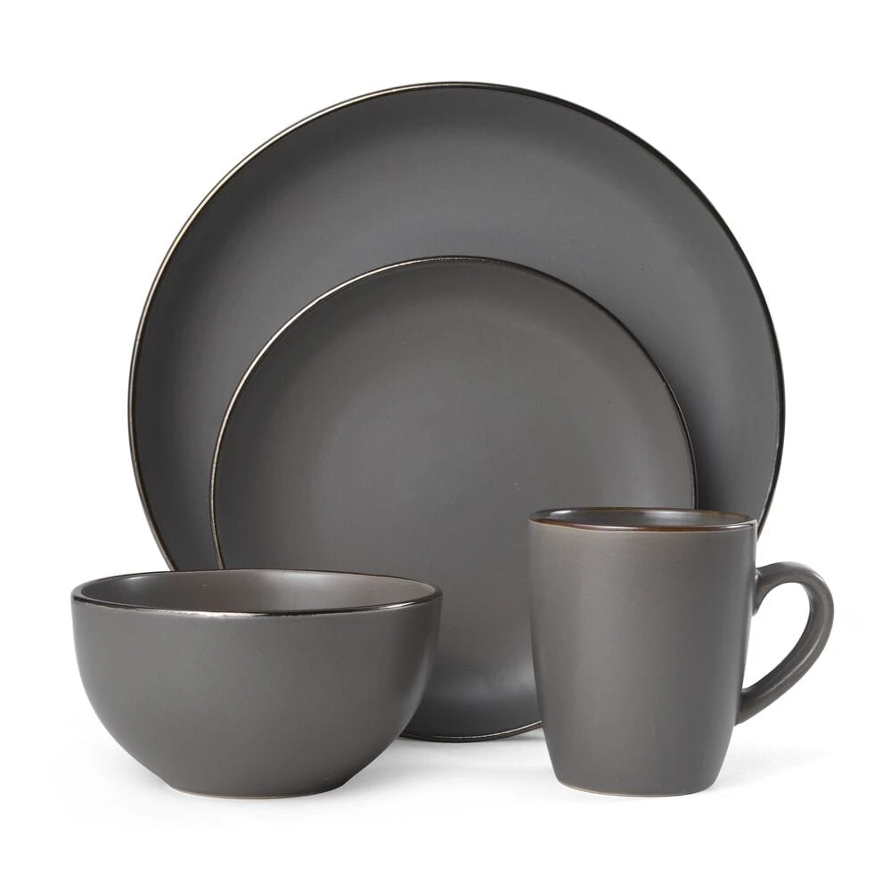 Hadlee Grey 16 Piece Dinnerware Set, Service For 4 8 Hadlee Grey 16 Piece Dinnerware Set, Service For 4 - Image 6