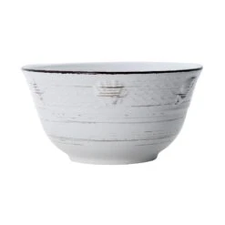 Trellis Coastal White Set Of 4 Soup Cereal Bowls -Kitchen Supplies Shop 5268379 FR