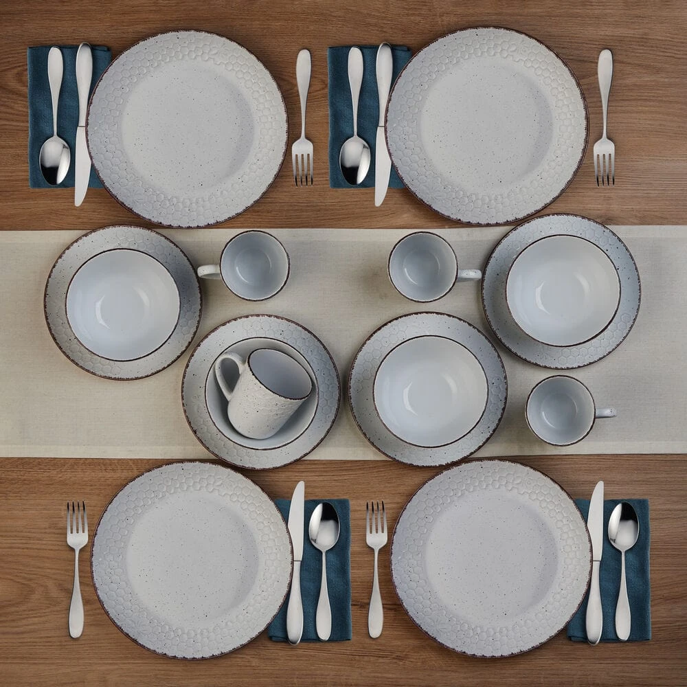 Bumble Bee White 16 Piece Dinnerware Set, Service For 4 4 Bumble Bee White 16 Piece Dinnerware Set, Service For 4 - Image 2