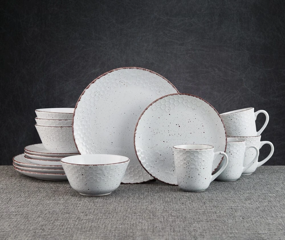 Bumble Bee White 16 Piece Dinnerware Set, Service For 4 5 Bumble Bee White 16 Piece Dinnerware Set, Service For 4 - Image 3