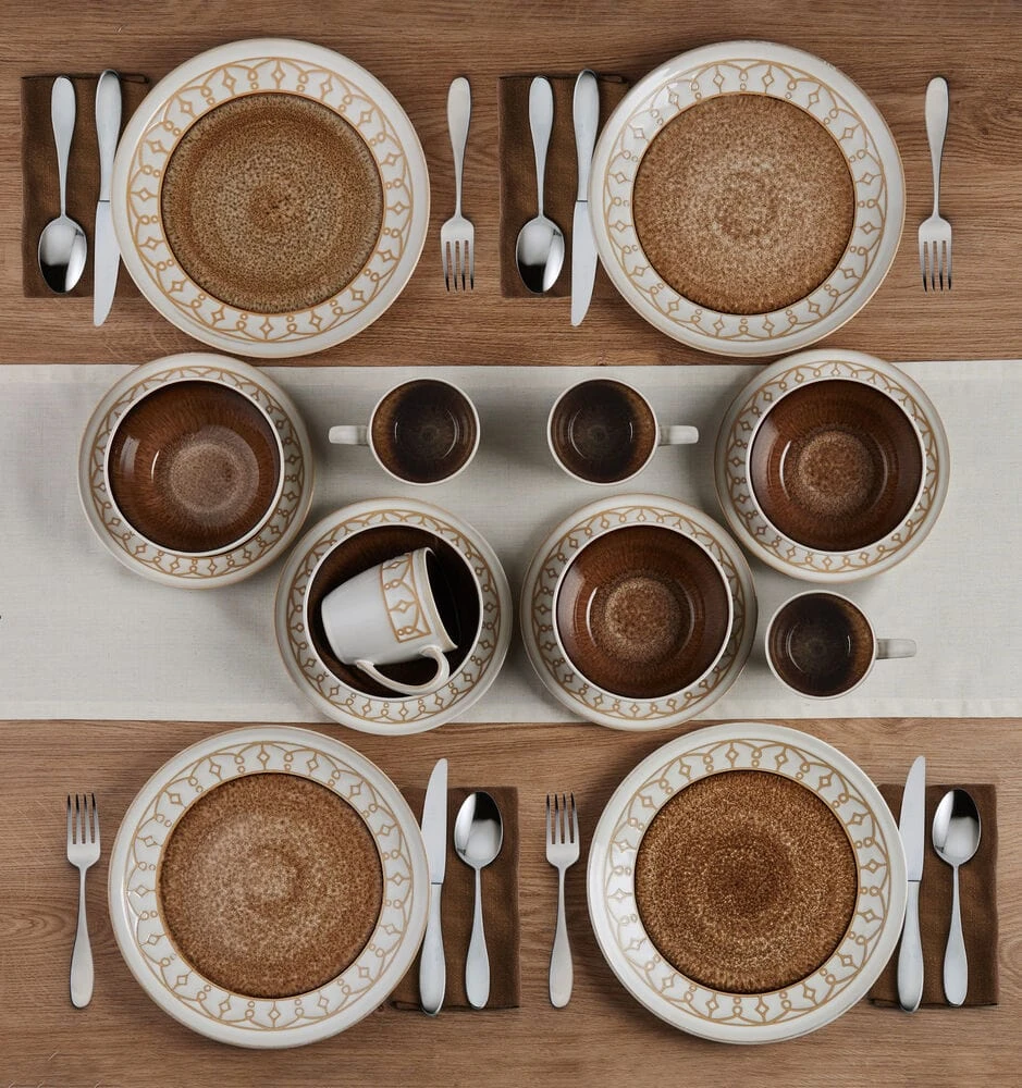 Remi Beige 16 Piece Dinnerware Set, Service For 4 4 Remi Beige 16 Piece Dinnerware Set, Service For 4 - Image 2