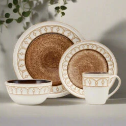 Remi Beige 16 Piece Dinnerware Set, Service For 4 19 Remi Beige 16 Piece Dinnerware Set, Service For 4 -Kitchen Supplies Shop 5275470 PFZ RemiBeige 4pps onWhite