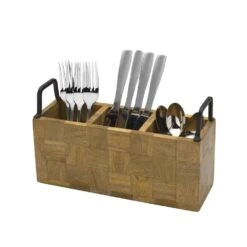Avery Checkered Flatware Wood Caddy 10 Avery Checkered Flatware Wood Caddy -Kitchen Supplies Shop 5276722 Avery Caddy Lifestyle