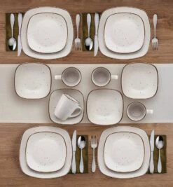 Decker White 16 Piece Dinnerware Set, Service For 4 -Kitchen Supplies Shop 5286197 Pfaltzgraff Decker White 16PC DinnerwareSet Lifestyle 2