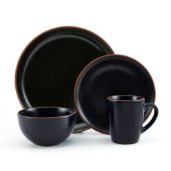 Hunter Black 16 Piece Dinnerware Set, Service For 4 21 Hunter Black 16 Piece Dinnerware Set, Service For 4 -Kitchen Supplies Shop 5286597 Hunter Black 4pc silo