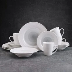 Annie Gray 16 Piece Dinnerware Set, Service For 4 -Kitchen Supplies Shop 5286602 Annie Gray 16pc lifestyle 1