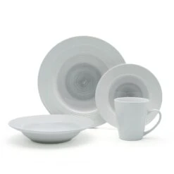 Annie Gray 16 Piece Dinnerware Set, Service For 4 -Kitchen Supplies Shop 5286602 Annie Gray 4pc silo