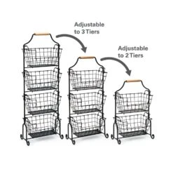 Laguna 4 Tier Adjustable Standing Storage Rack -Kitchen Supplies Shop 5287005 infographic 1