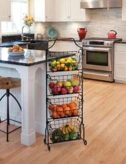Laguna 4 Tier Adjustable Standing Storage Rack -Kitchen Supplies Shop 5287005 kitchen lifestyle