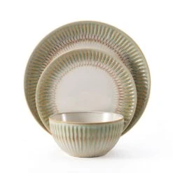 Hensley Green 12 Piece Dinnerware Set, Service For 4 -Kitchen Supplies Shop 5291366 PFZ Hensley Green 3pc