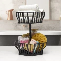 Hex 2 Tier Storage Basket -Kitchen Supplies Shop 5291765 GB Hex 2TierBasket Lifestyle1