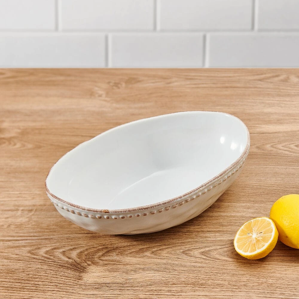 Canyon Bead Oval Serve Bowl 4 Canyon Bead Oval Serve Bowl - Image 2