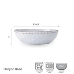 Canyon Bead Oval Serve Bowl 8 Canyon Bead Oval Serve Bowl -Kitchen Supplies Shop 5291840 infographic