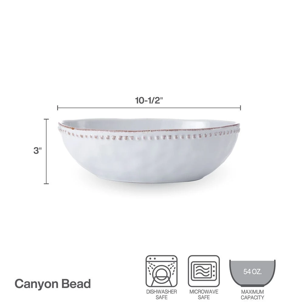 Canyon Bead Oval Serve Bowl 5 Canyon Bead Oval Serve Bowl - Image 3