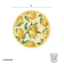 Lemons Set Of 4 Outdoor Melamine Salad Plates -Kitchen Supplies Shop 5293373 salad infographic