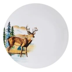 Woodland Animals 12 Piece Dinnerware Set, Service For 4 -Kitchen Supplies Shop 5293649 SN WoodlandAnimals dinnerplate silo