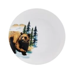 Woodland Animals 12 Piece Dinnerware Set, Service For 4 -Kitchen Supplies Shop 5293649 SN WoodlandAnimals saladplate silo