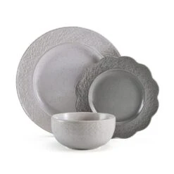 Gia 12 Piece Dinnerware Set, Service For 4 -Kitchen Supplies Shop 5293901 PFZ Gia 3pc Dinnerware Silo