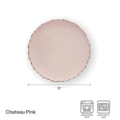 Chateau Pink Set Of 4 Dinner Plates 10 Chateau Pink Set Of 4 Dinner Plates -Kitchen Supplies Shop 5296065 CP dinnerplate infographicupdated