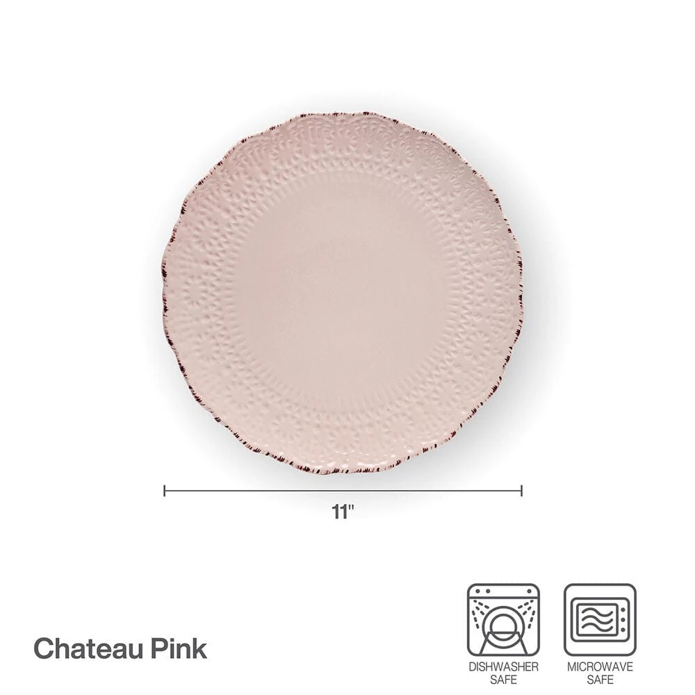 Chateau Pink Set Of 4 Dinner Plates 6 Chateau Pink Set Of 4 Dinner Plates - Image 4