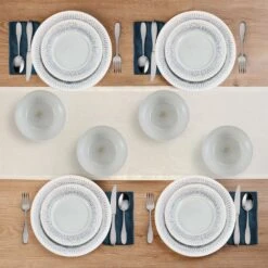 Casey 12 Piece Dinnerware Set, Service For 4 13 Casey 12 Piece Dinnerware Set, Service For 4 -Kitchen Supplies Shop 5296883 Casey 12pc lifestyle topview