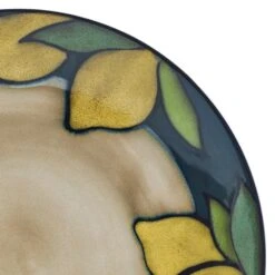 Painted Lemons 12 Piece Dinnerware Set, Service For 4 -Kitchen Supplies Shop 5296894 PFZ Painted Lemons dinner plate detail