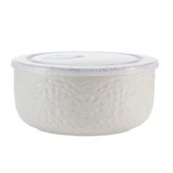Chateau Cream Set Of 2 Storage Bowls With Lids -Kitchen Supplies Shop 5297030 Chateau Bowl Silo Front