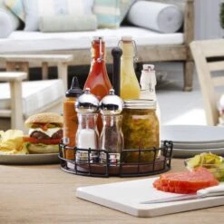 Anvil Cage Condiment Caddy -Kitchen Supplies Shop 5297384 PFZ Anvil Cage Condiment Caddy Outside Lifestyle 2