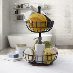 Anvil Cage 2 Tier Storage Basket -Kitchen Supplies Shop 5297387 PFZ Anvil Cage 2Tier Basket Bath Lifestyle