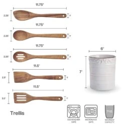 Taos Rectangular Baker -Kitchen Supplies Shop 5297423 PFZ Trellis Crock And Tools Dims Infographic v2 eb736a29 062d 47e8 a43f 2bb20bc5e68a