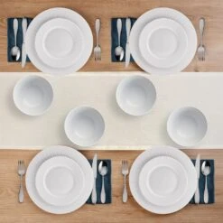 Cassie 12 Piece Dinnerware Set, Serivce For 4 -Kitchen Supplies Shop 5297430 Cassie 12pc topview