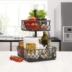 Juliette 2 Tier Storage Basket 9 Juliette 2 Tier Storage Basket -Kitchen Supplies Shop 5297746 GB Juliette 2 Tier Basket Kitchen Lifestyle