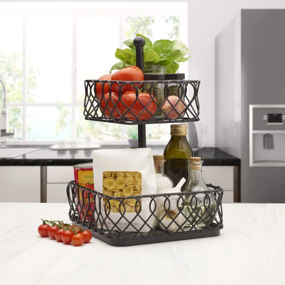Juliette 2 Tier Storage Basket 5 Juliette 2 Tier Storage Basket - Image 3