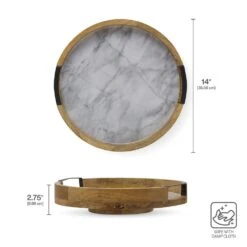 Gray Marble Lazy Susan Serve Tray 11 Gray Marble Lazy Susan Serve Tray -Kitchen Supplies Shop 5298048 GB Gray Marble Lazy Susan Infographics Dims