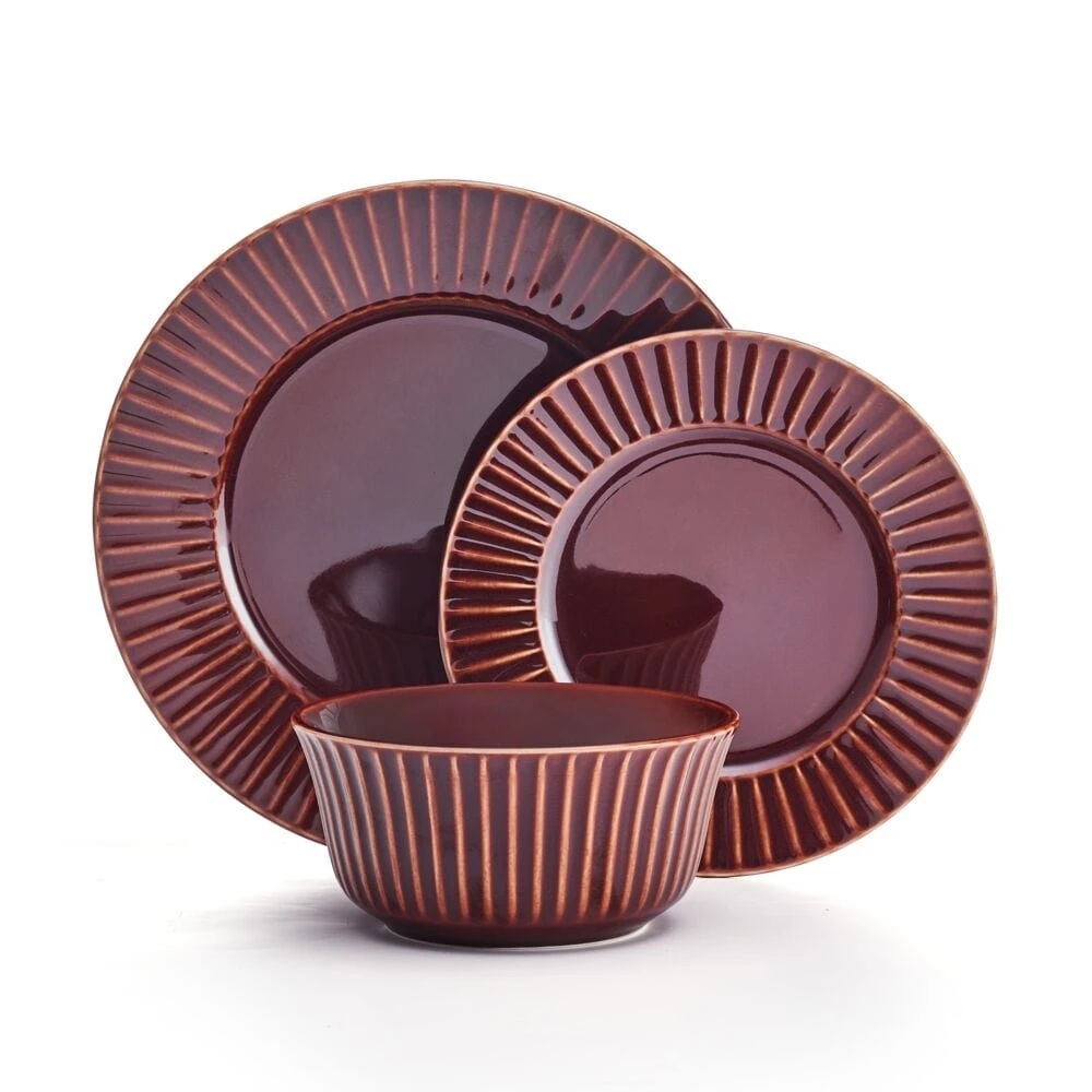 Dannie Red 12 Piece Dinnerware Set, Service For 4 11 Dannie Red 12 Piece Dinnerware Set, Service For 4 - Image 9