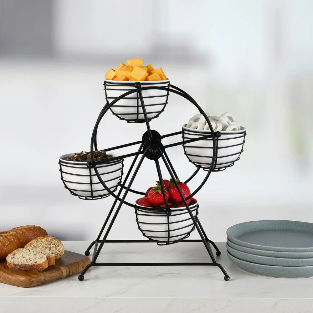 Ferris Wheel Entertaining Dip Bowl Serving Caddy 4 Ferris Wheel Entertaining Dip Bowl Serving Caddy - Image 2