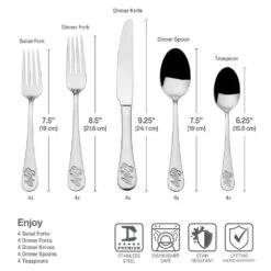 Enjoy 20 Piece Flatware Set, Service For 4 11 Enjoy 20 Piece Flatware Set, Service For 4 -Kitchen Supplies Shop Enjoy 20 Piece Flatware Set Service for 4 5287738 4