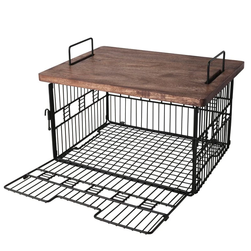 Madam Grid Stacking And Nesting Basket With Mango Wood Lid 10 Madam Grid Stacking And Nesting Basket With Mango Wood Lid - Image 8