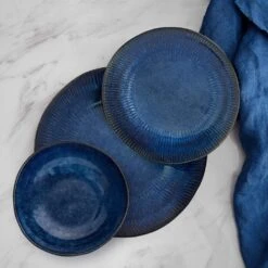 Racheal 12 Piece Dinnerware Set, Service For 4 -Kitchen Supplies Shop Rachael Blue 12 Piece Dinnerware Set 5312991 3