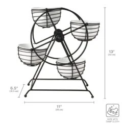 Ferris Wheel Entertaining Dip Bowl Serving Caddy 13 Ferris Wheel Entertaining Dip Bowl Serving Caddy -Kitchen Supplies Shop Rotating Entertaining Caddy 5312721 4 1d5616ab 72c7 4b52 85d7 10e410d21a3e